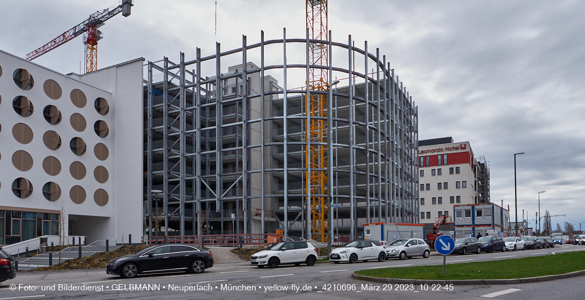 29.03.2023 - Baustelle REVO und Umgebung in Neuperlach